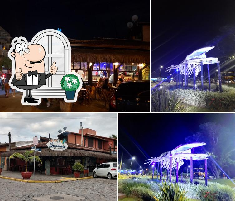 Fachada do Itaguá Pizza Bar em Ubatuba