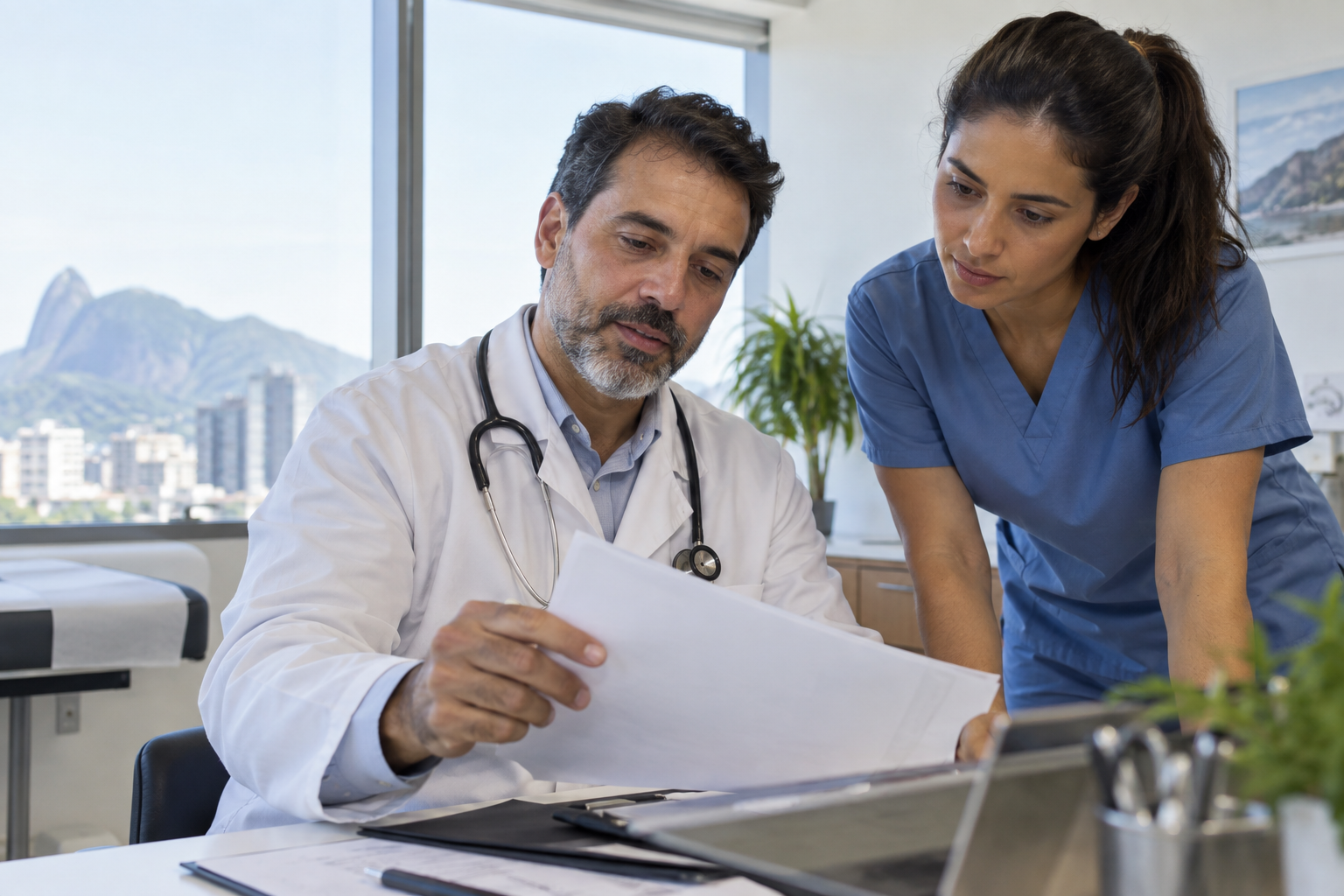 Atendimento profissional representando a análise de responsabilidade civil para médicos e clínicas