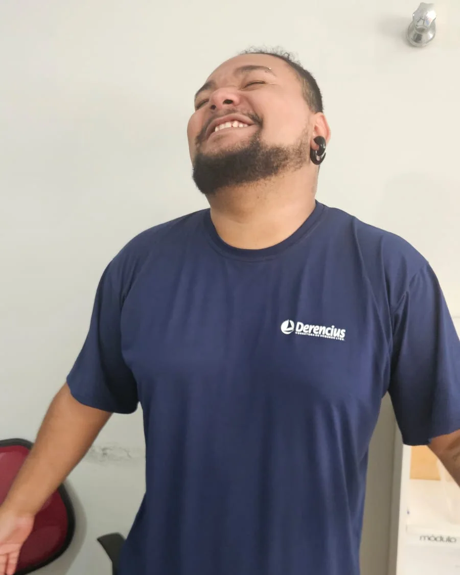 Ruan, integrante da equipe Derencius